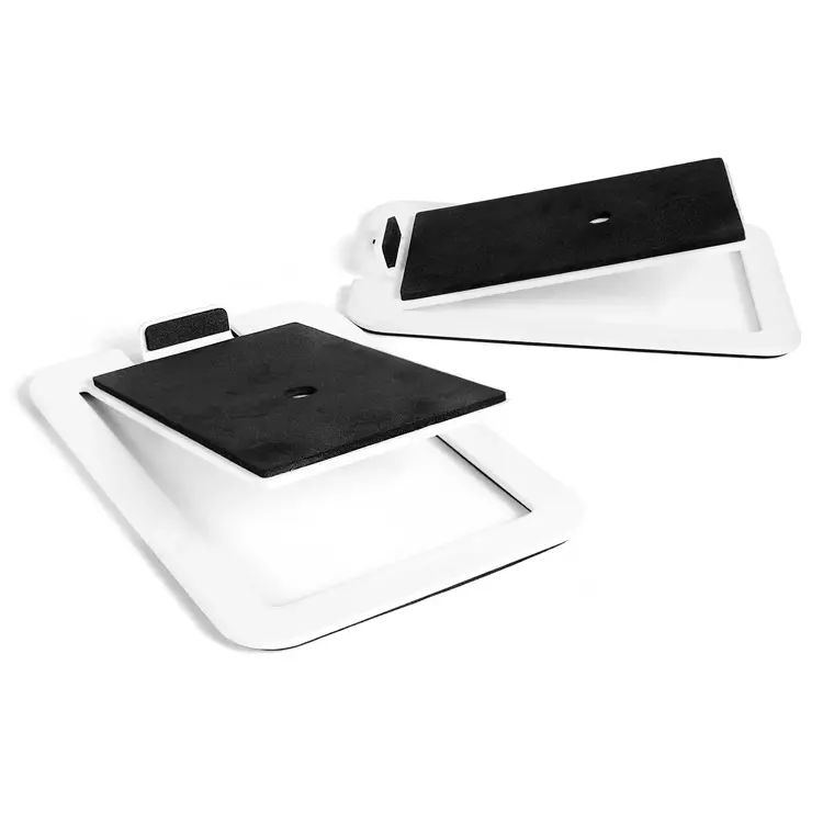 Kanto S4 Angled Desktop Speaker Stands For Midsize Speakers Pair (White) 1