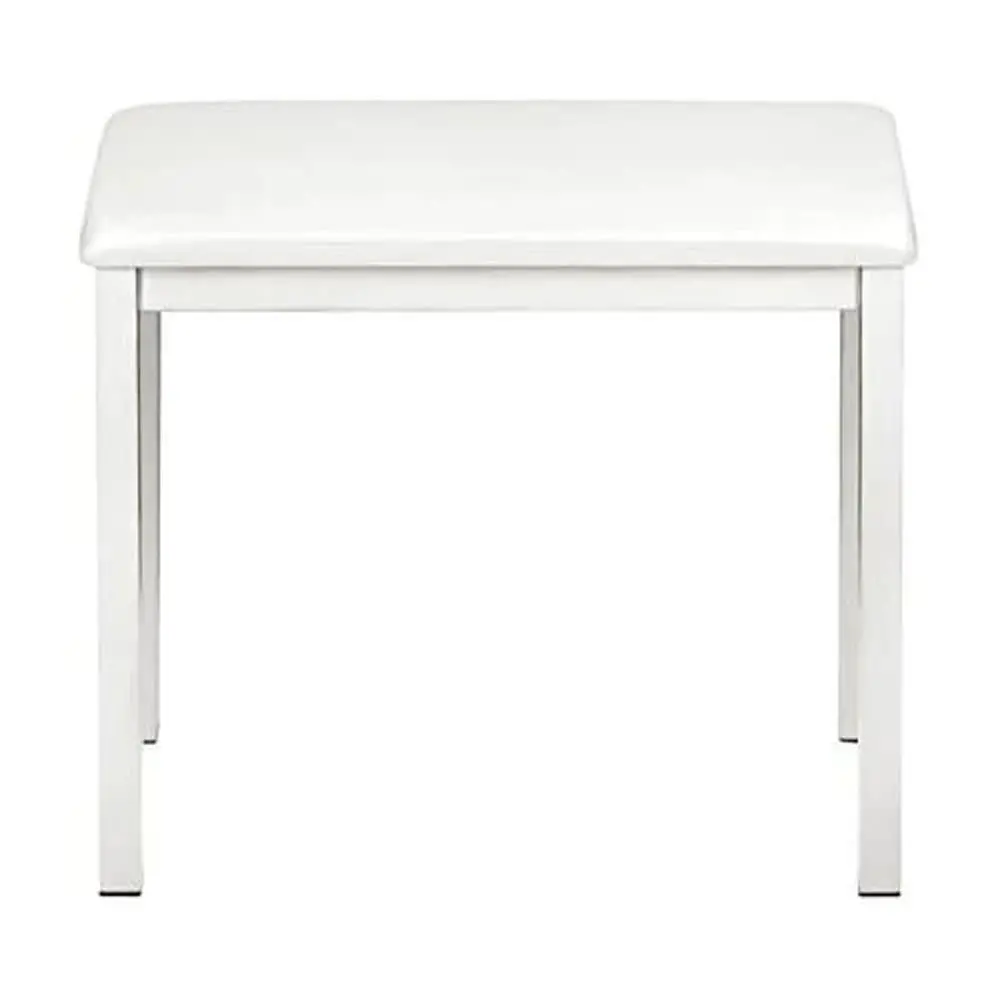 Casio Keyboard/Piano Classic Style Fixed Padded Bench Seat Stool - White 1