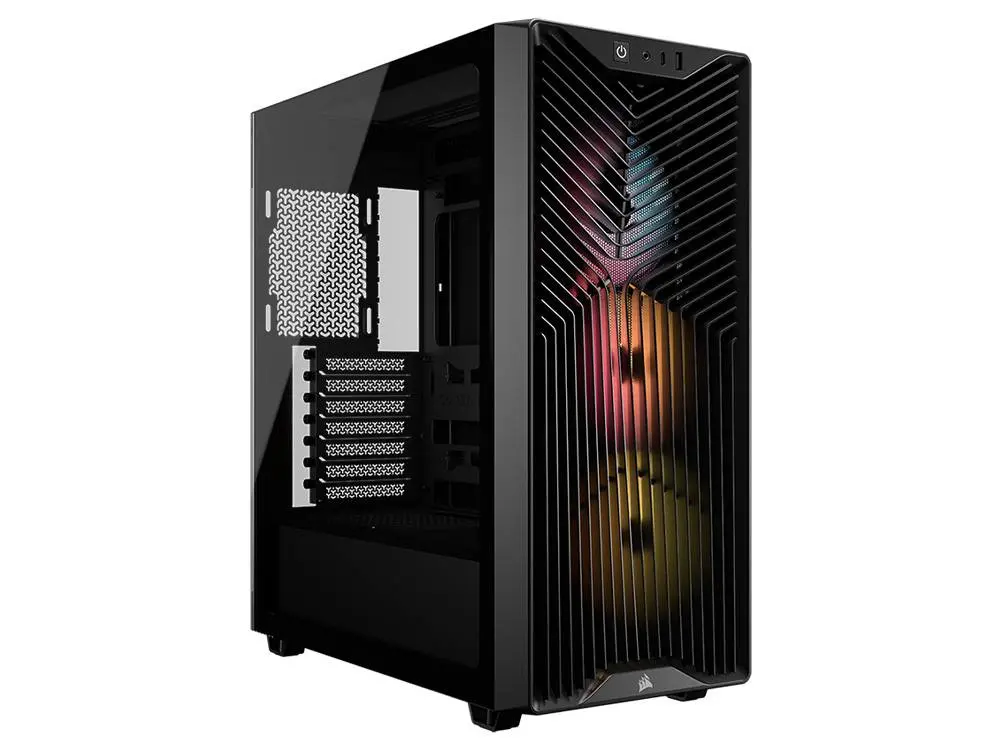 Corsair 3200D Rs Argb Tempered Glass Mid-Tower Case (Black) 1