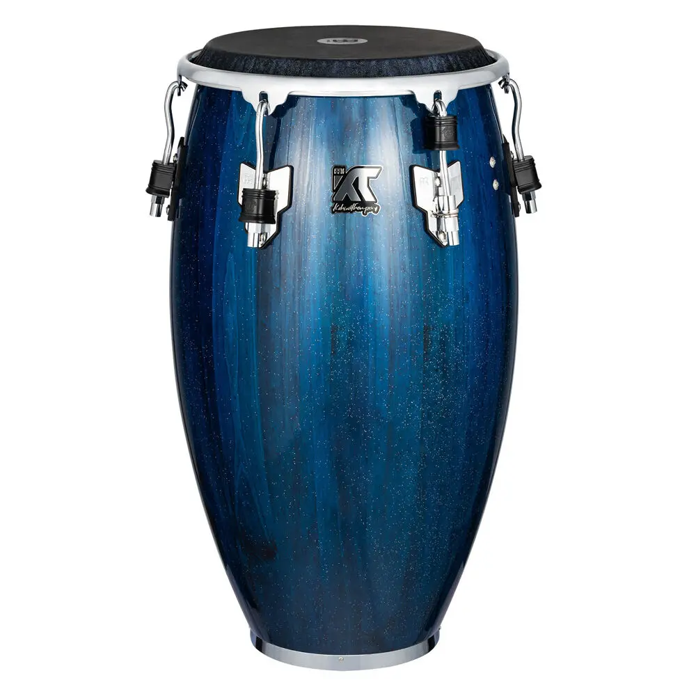 Meinl Kachiro Thompson Pinewood Tumba 12.5 Inch Percussion Drum Blue Wave 1