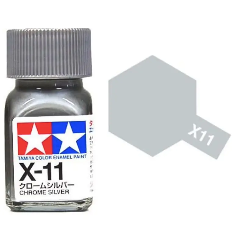 Tamiya Gloss Chrome Silver Enamel 1