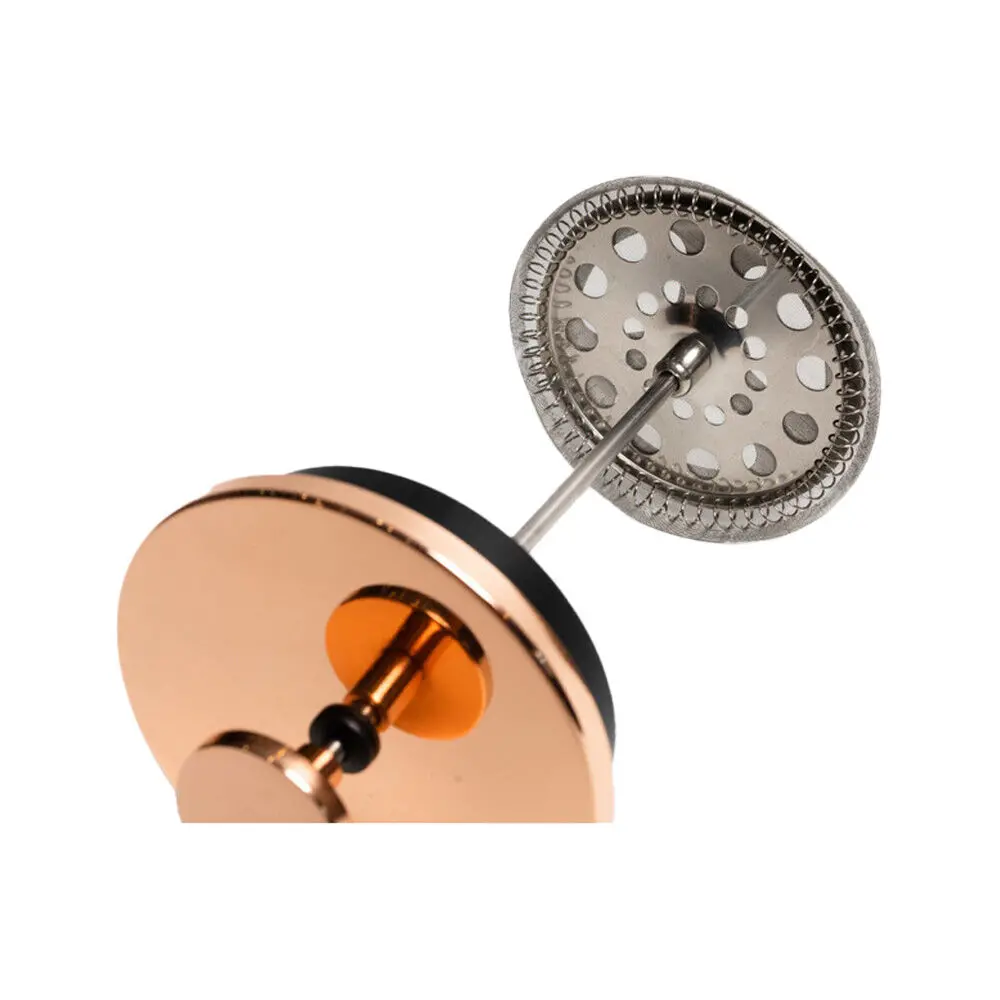 Coffee Culture Tea And French Glass Presser/Plunger With Handle 600Ml Rose Gold 2
