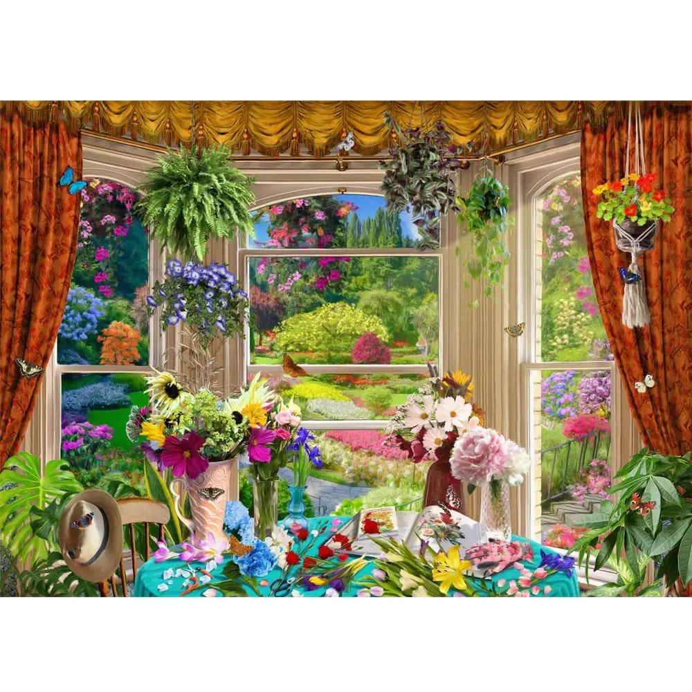 Holdson 1000Pc Outside My Window Gardeners Vw Puzzle 2