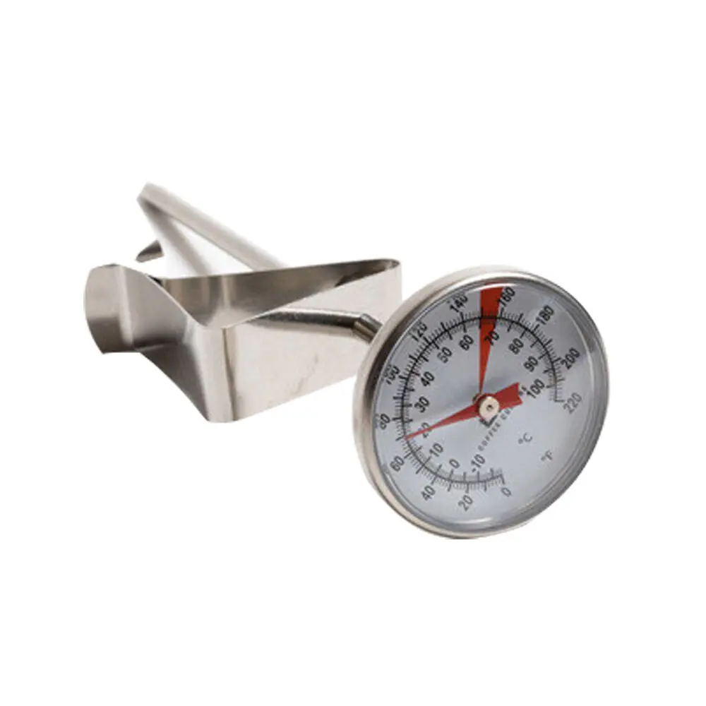 Coffee Culture Stainless Steel Milk Jug Thermometer With Clip 13Cm (Silver) 1