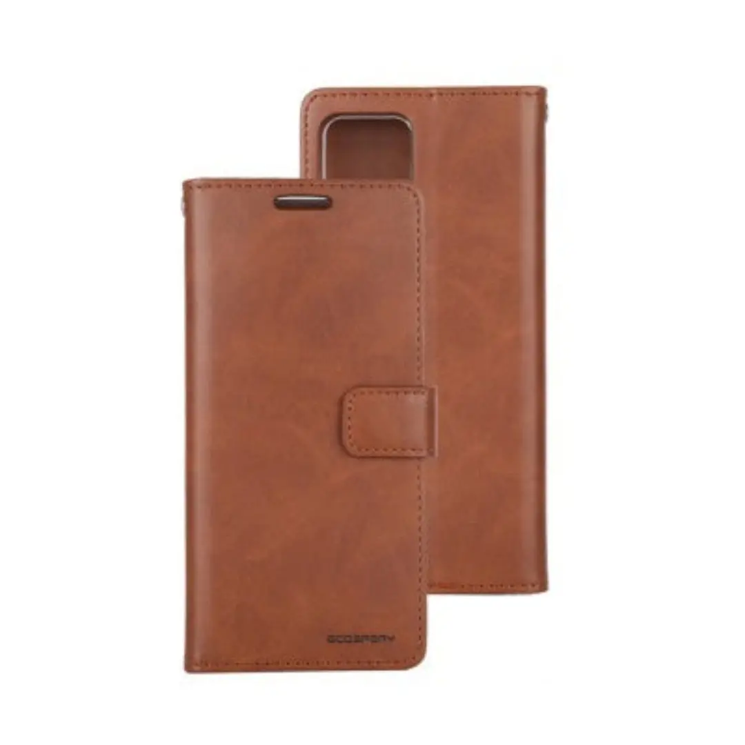 Goospery Bluemoon Diary Case For Iphone 16E With Magsafe (Brown) 1