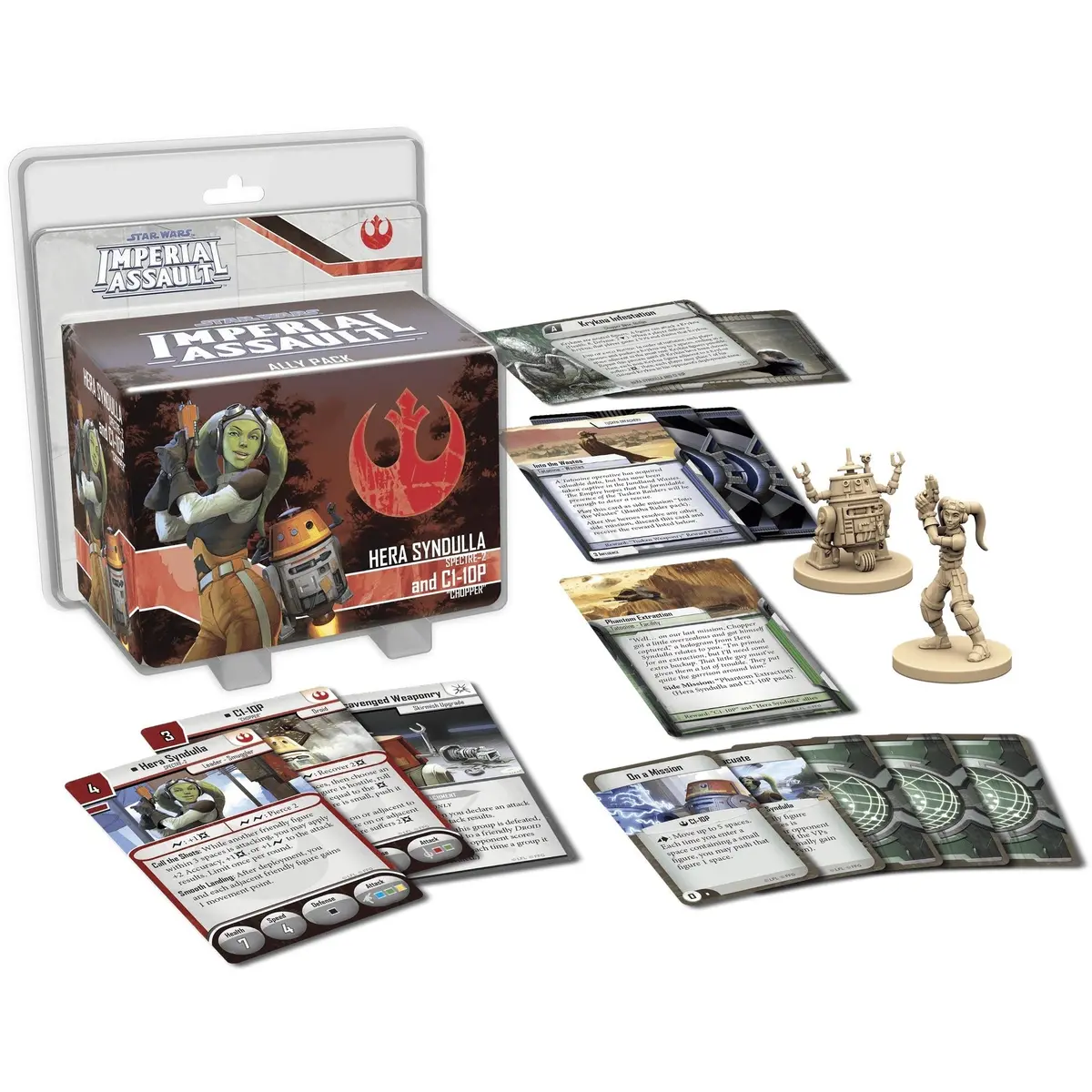 Star Wars Imperial Assault - Hera Syndulla And C1-10P Ally Pack Game 2