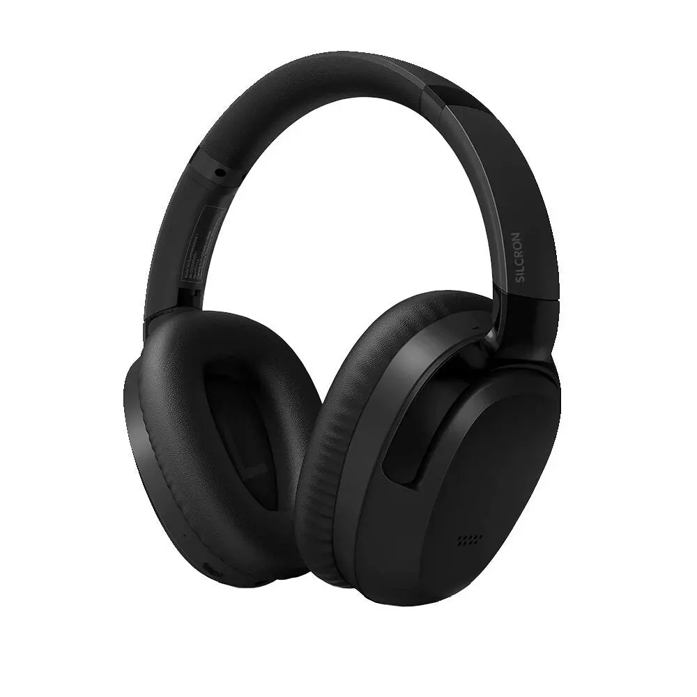 Silcron Active Noise Cancelling Bluetooth Headphones (Black) 1