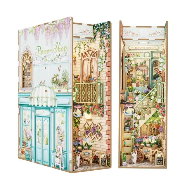 Tonecheer Flower Shop Book Nook Kit 1