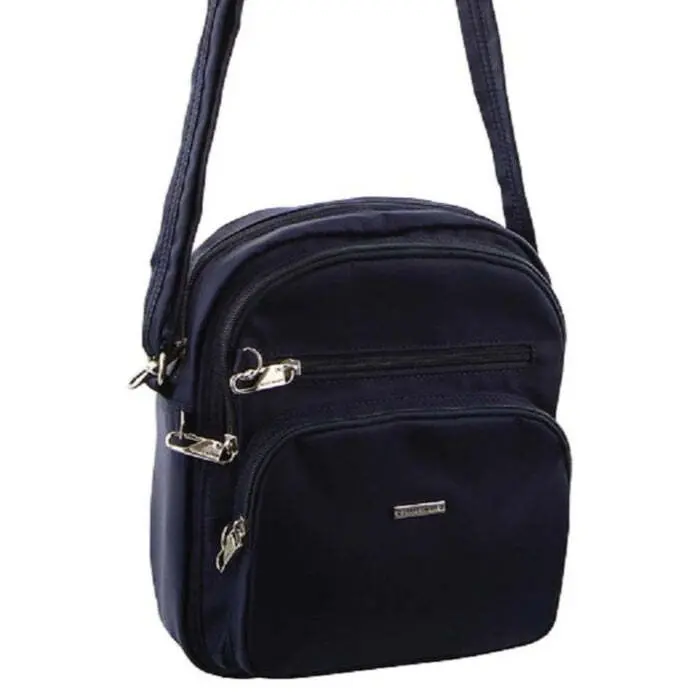 Pierre Cardin Nylon Rfid Crossbody Bag - Navy 2
