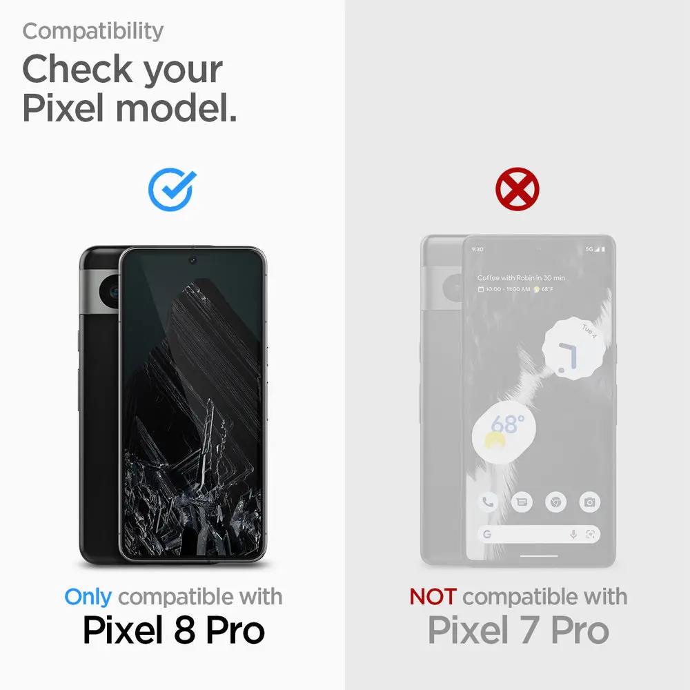 Spigen Google Pixel 8 Pro Alignmaster Glas.Tr Slim 2Pcs Glass Screen Protector - Clear 2