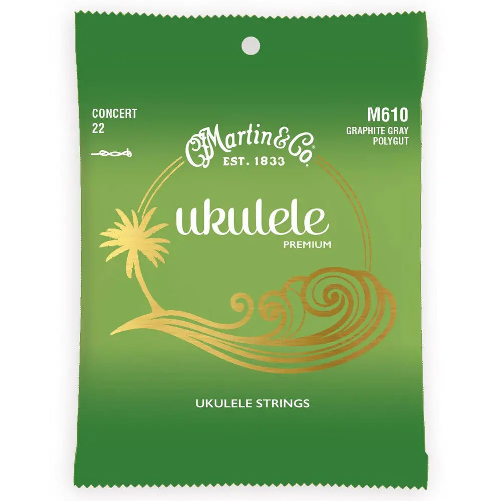 Martin Guitar M610 Premium Ukulele Strings Polygut Concert 1