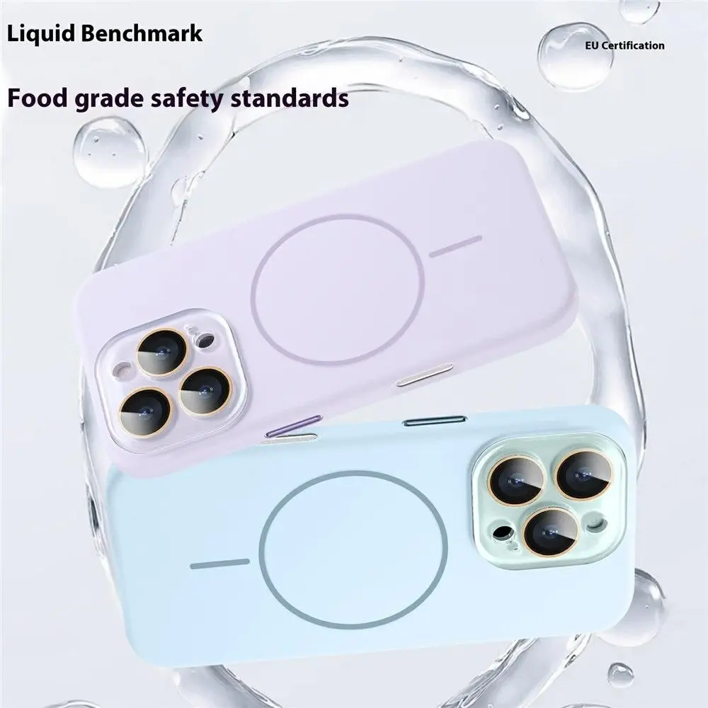 Ishield Ultra Magsafe Liquid Silicon Snap Case Iphone 16 Pro Max White 2