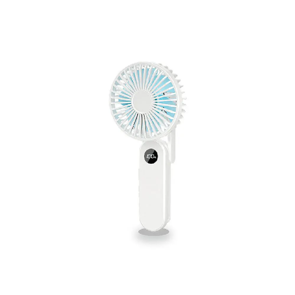 Sansai 20X9cm Portable Digital Display Usb Charging Fan (White) 1