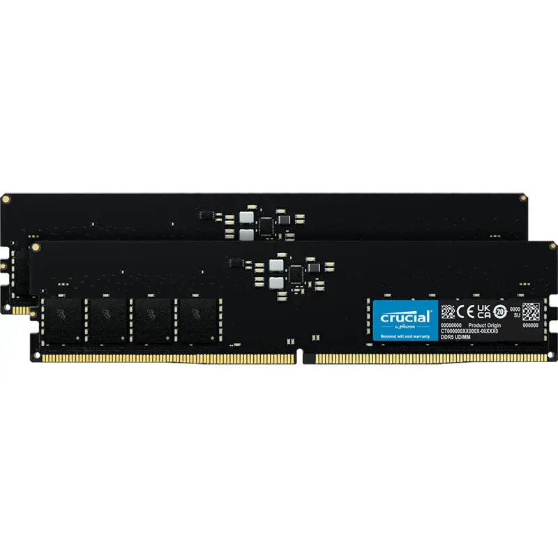 Crucial Ct2k32g48c40u5 64Gb (2X32gb) 4800Mhz Cl40 Ddr5 Ram 1