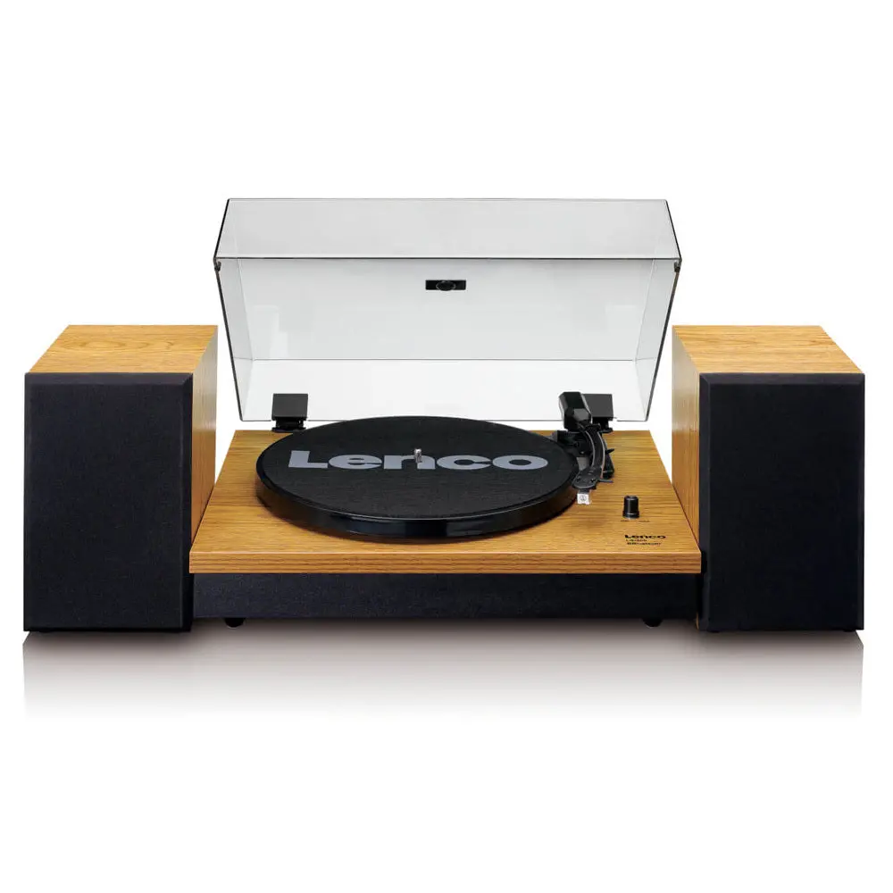 Lenco Ls-300 Turntable With Bluetooth Connectivity & 2 Speakers (Wooden) 1