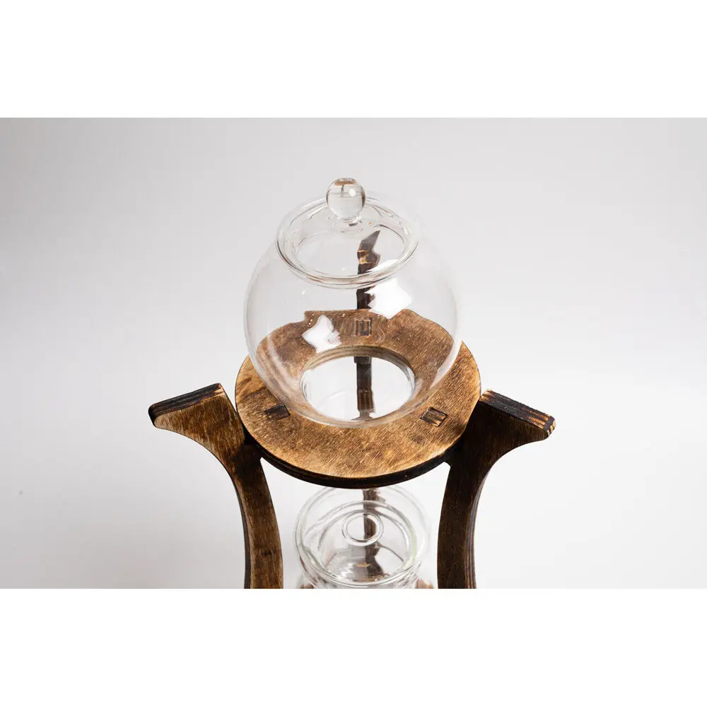 Coffee Culture 600Ml Cold Drip Glass Brewing Coffee Maker With Wood Stand 2