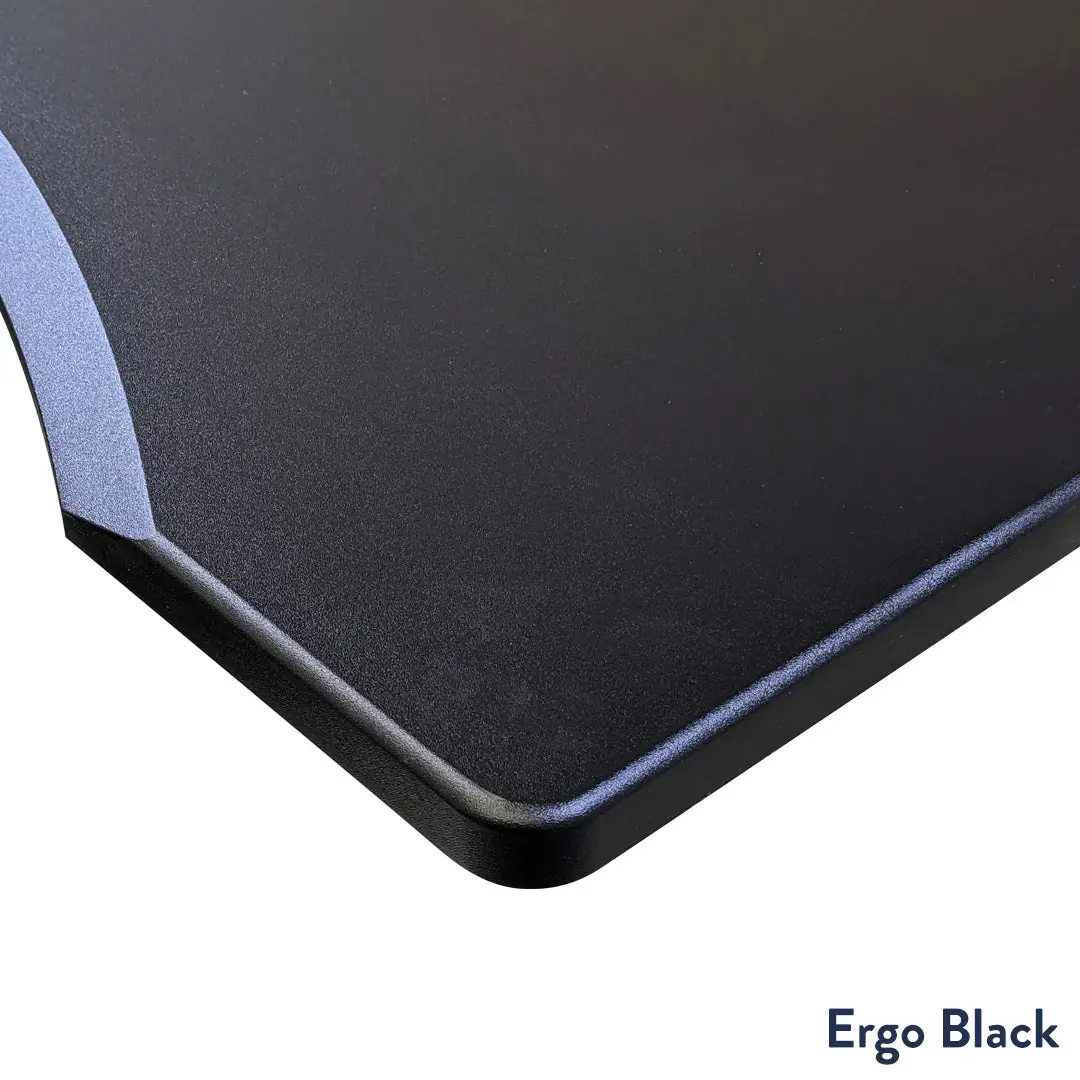 Desky Dual Ergo Edge Sit Stand Desk 120Cm Black Desktop And Grey Frame 2