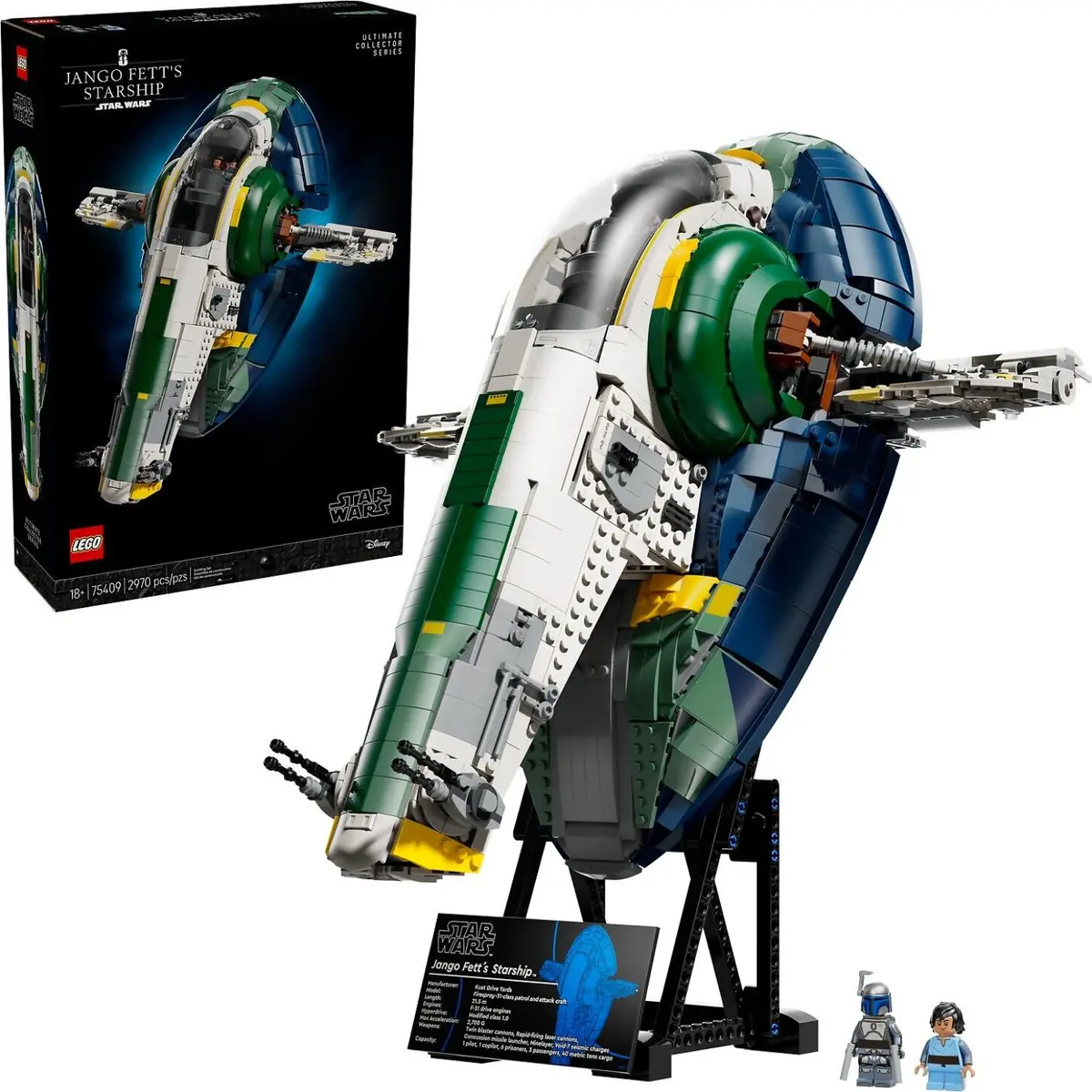 Lego 75409 Jango Fetts Firespray-Class Starship - Star Wars 1