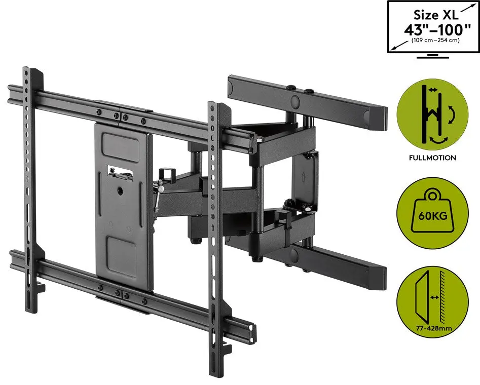 Goobay Full Motion Pro Xl Tv Wall Mount (43"-100") 1