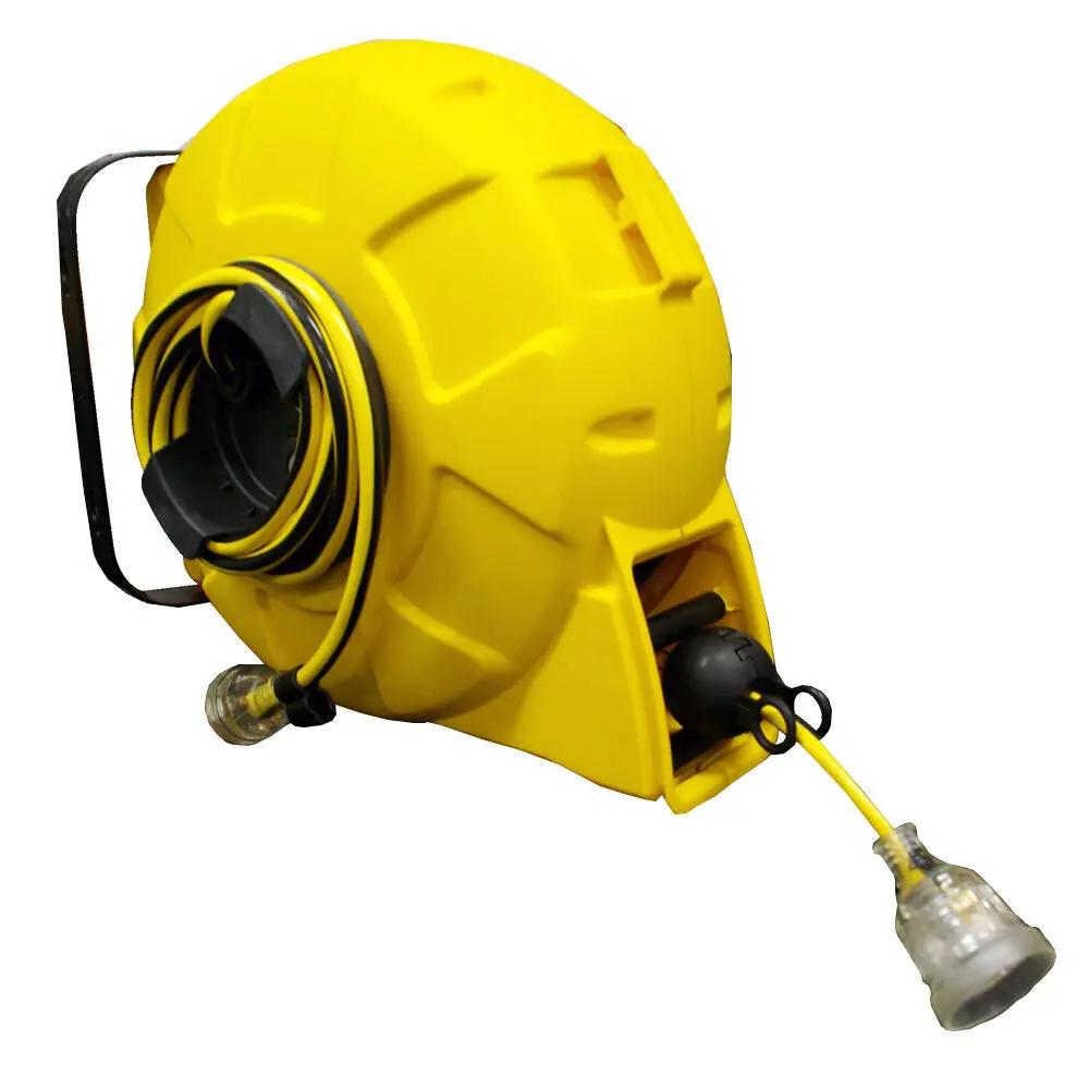 Ultracharge 15M Auto-Retractable/Mountable Extension Reel Lead 10A (Yellow) 1