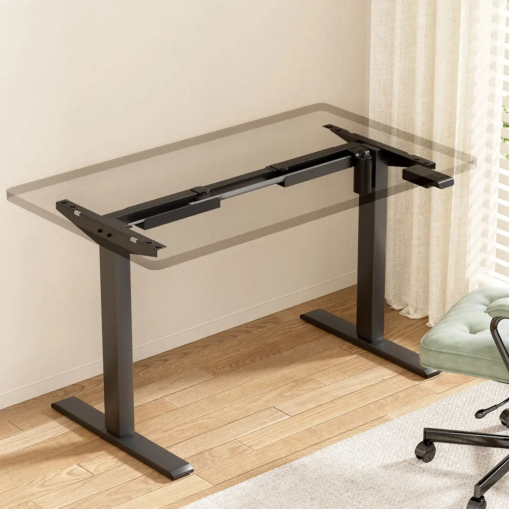 Artiss Standing Desk Frame Only Motorised Black 2