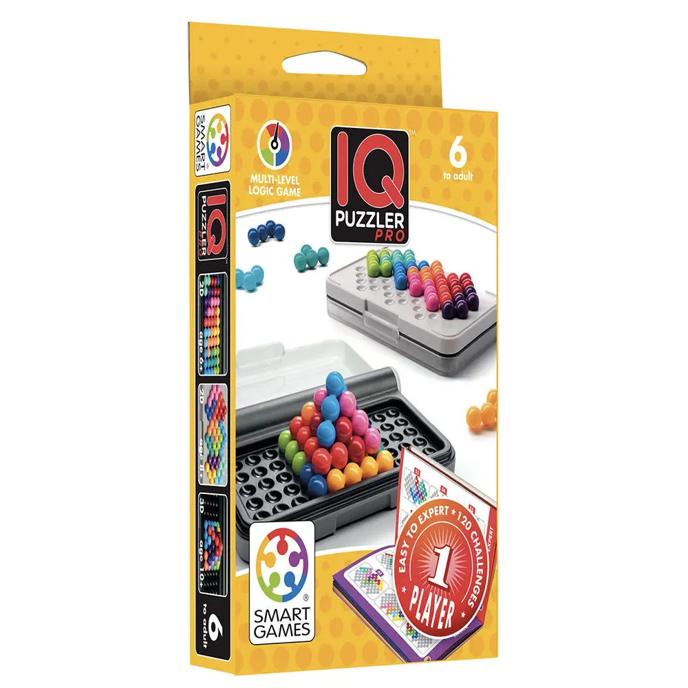 Smart Games Iq Puzzler Pro Single Player Puzzle Grid Game 1