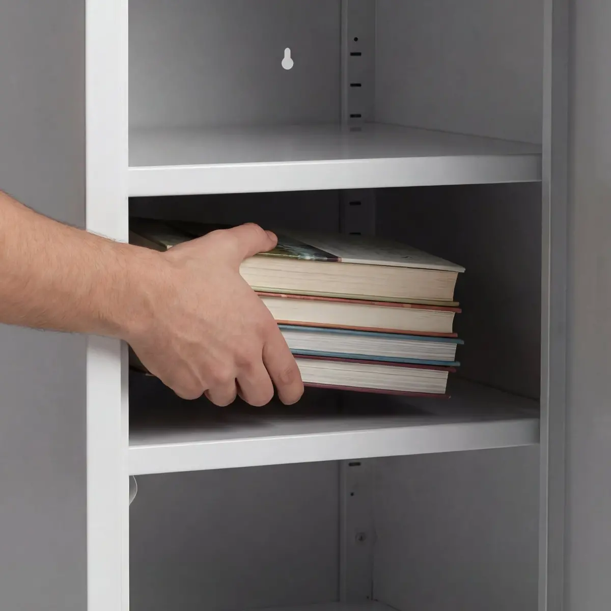 Desky Sidekick Metal Locker Cabinet - Wheat / Left Opening 2