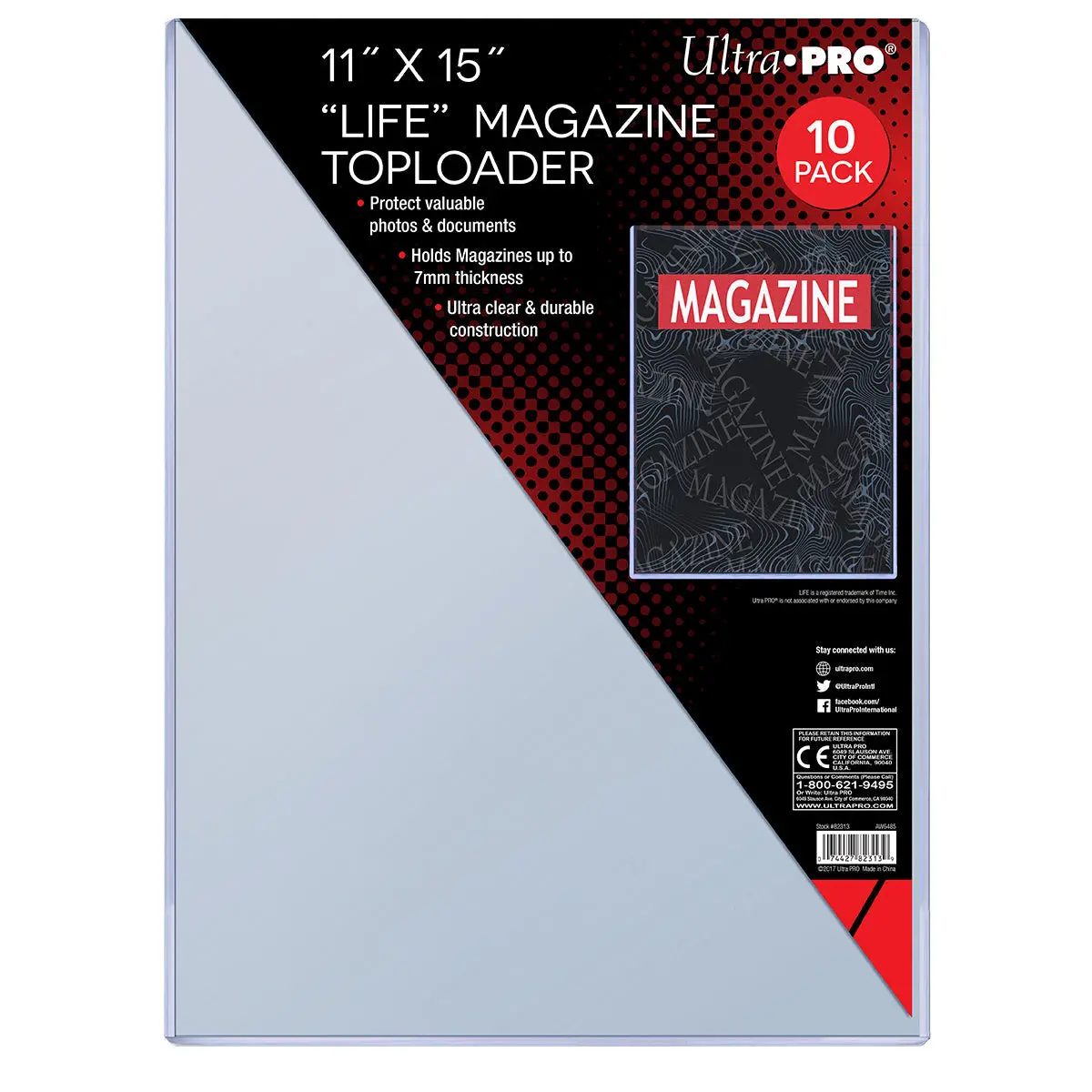Ultra Pro: Up82313 11"X15" Toploader 10Ct 1