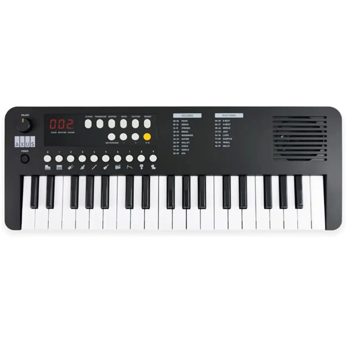 Axus Mini Keyboard 37 Key Keyboard (Black) 1
