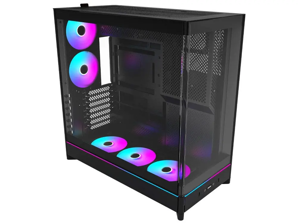 Montech Hs02 Pro Ultra Curved Glass Mid-Tower Case - Black 2