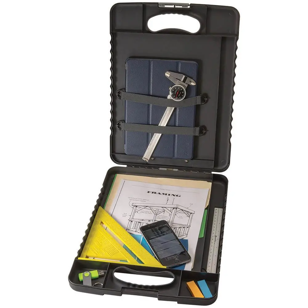 Marbig Heavy Duty Tablet Storage Clipboard Charcoal 1
