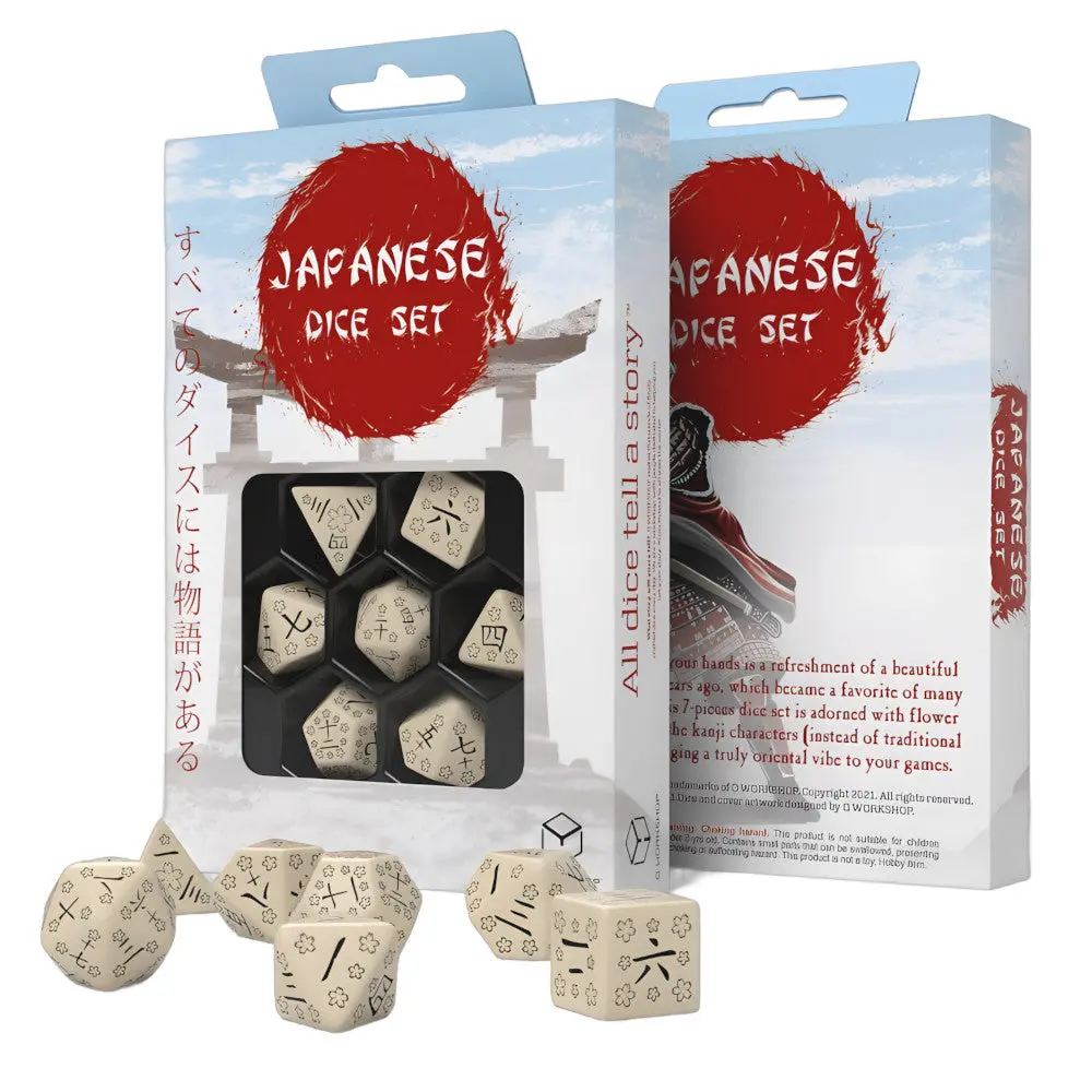 Q-Workshop Japanese Dice Set Last Words Stone 1