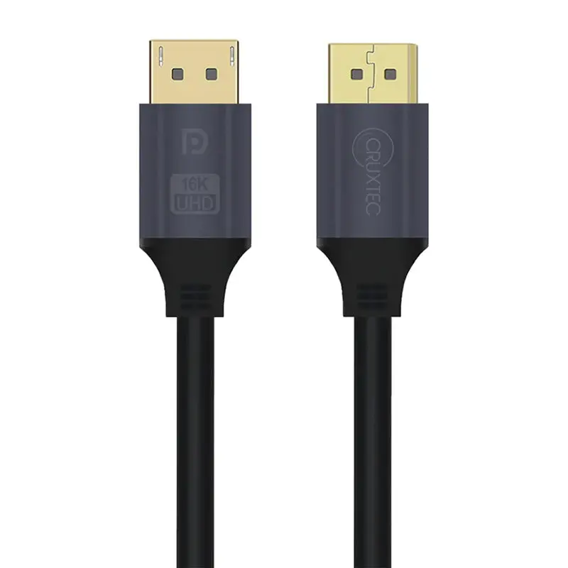 Cruxtec Displayport 2.1 Male To Male Cable - 3M (Dp21-03-Bk) 1