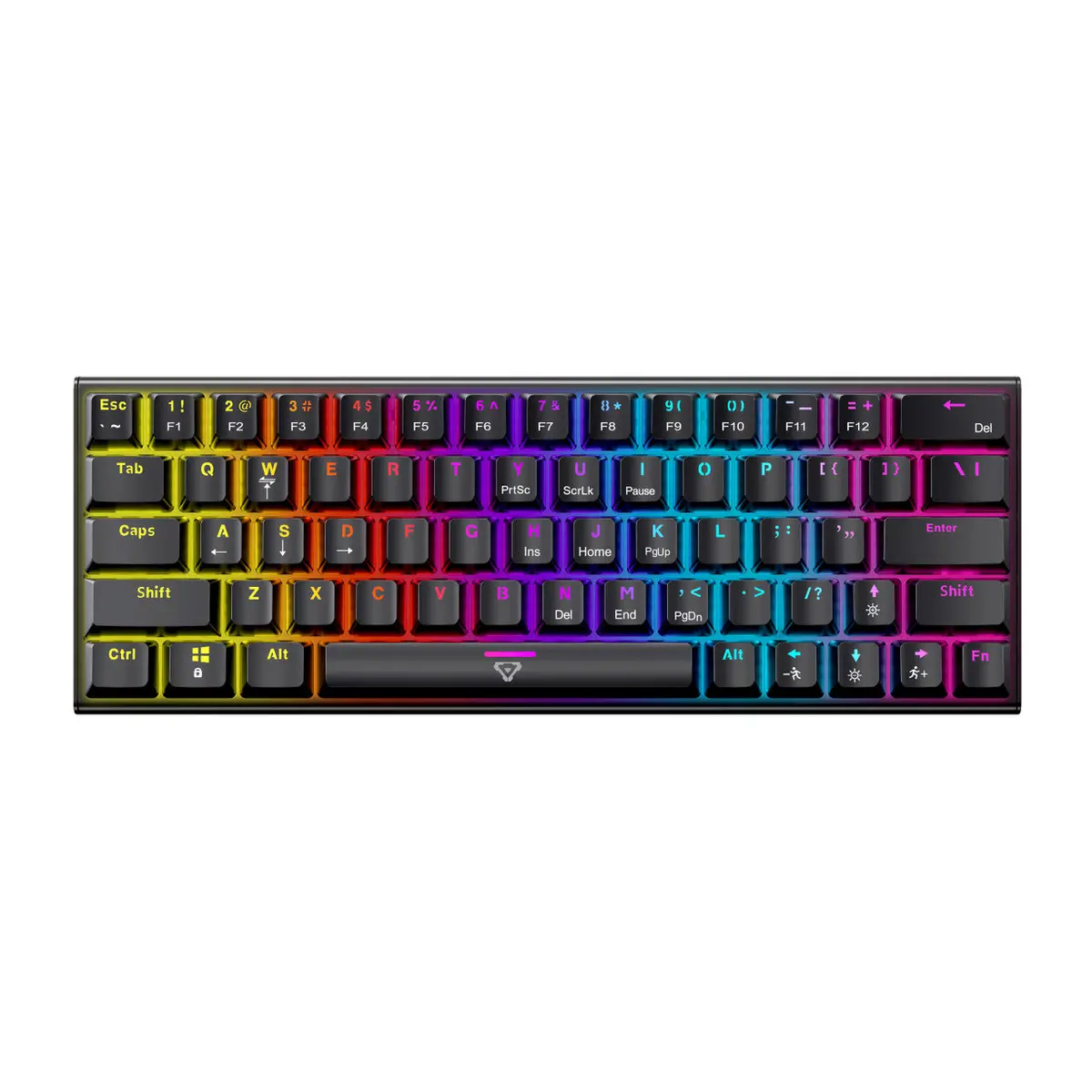 Laser Gaming Mini Mechanical Keyboard With Rgb Backlight (Black) 1