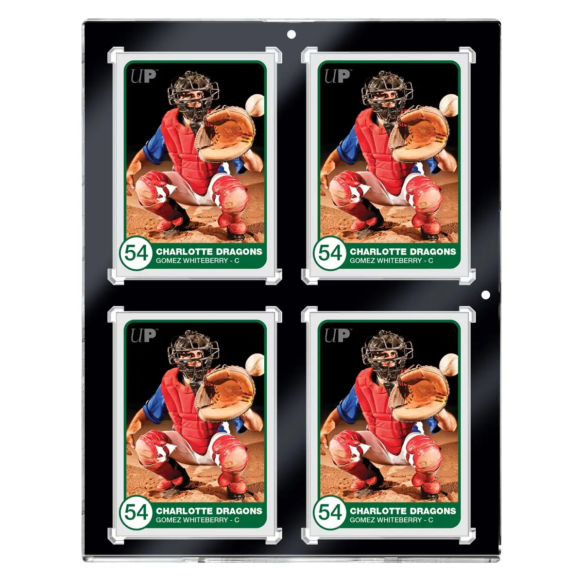 Ultra Pro: Up15401 35Pt 4-Card Black Border Uv One-Touch Magnetic Holder 1
