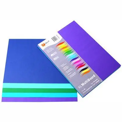 Quill Xl Multiboard Paper 210Gsm A4 Pack 50 (Cold Assorted) 1