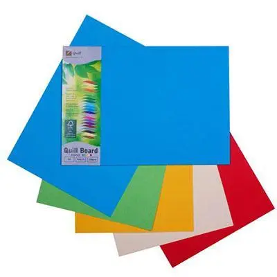 Quill Board Paper 210Gsm A3 Pack 25 Sheets (Assorted Colours) 1