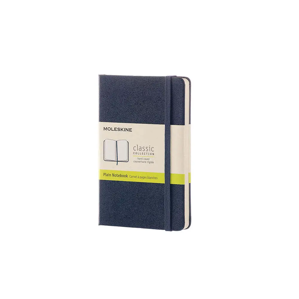 Moleskine Classic Hardcover Pocket Notebook Plain (Sapphire Blue) 1