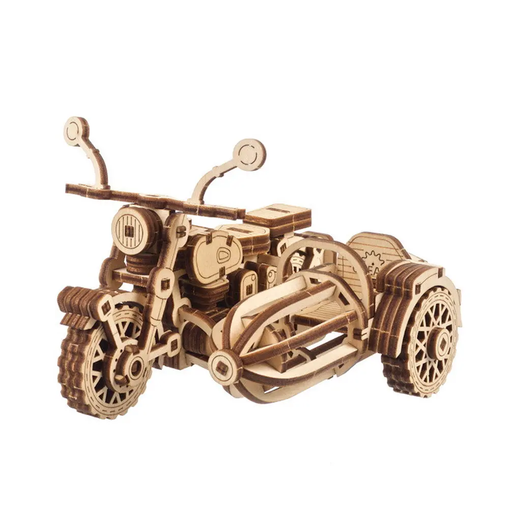 Ukraine Made Ugears Hagrid's Flying Motorbike With Sidecar Wooden Model Kit 1
