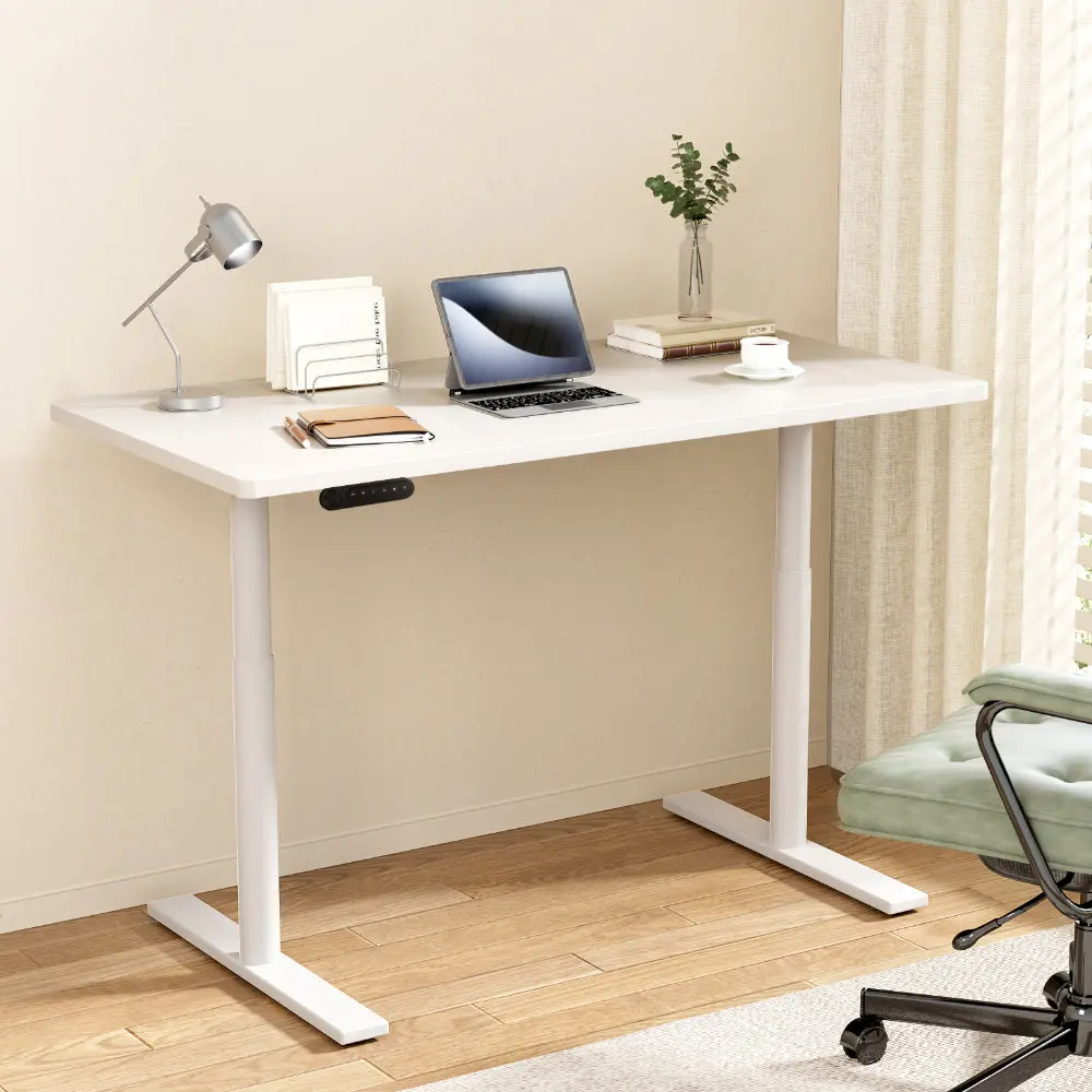 Artiss Standing Desk Motorised Electric Dual Motor 140Cm White 2