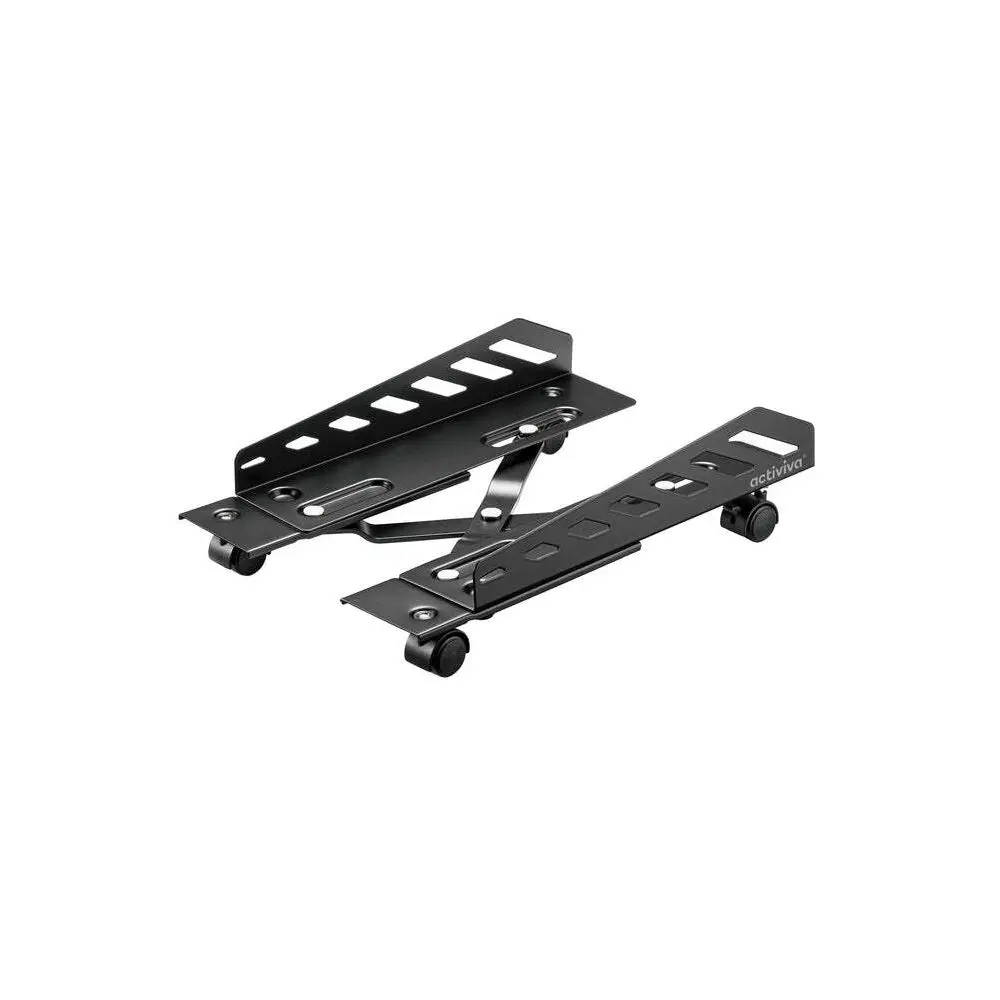 Activiva Adjustable Heavy-Duty Computer Pc Mobile Floor Stand With Casters 1