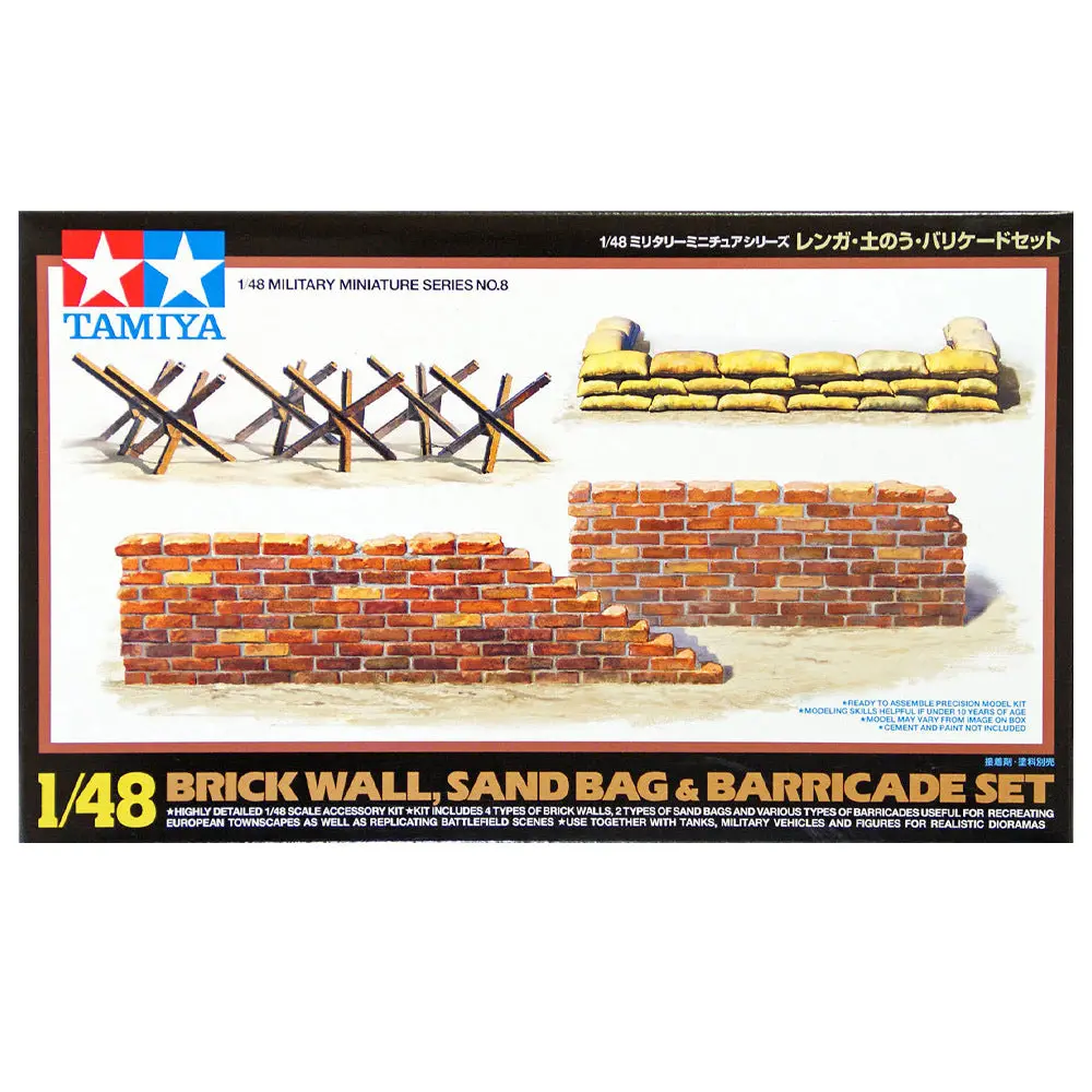 Tamiya 1/48 Brick Wall Set 1