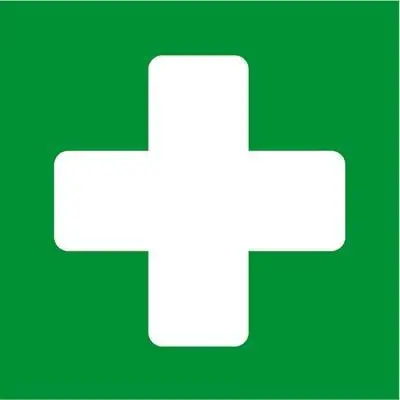 Apli First Aid Self Adhesive Sign 114X114mm 1