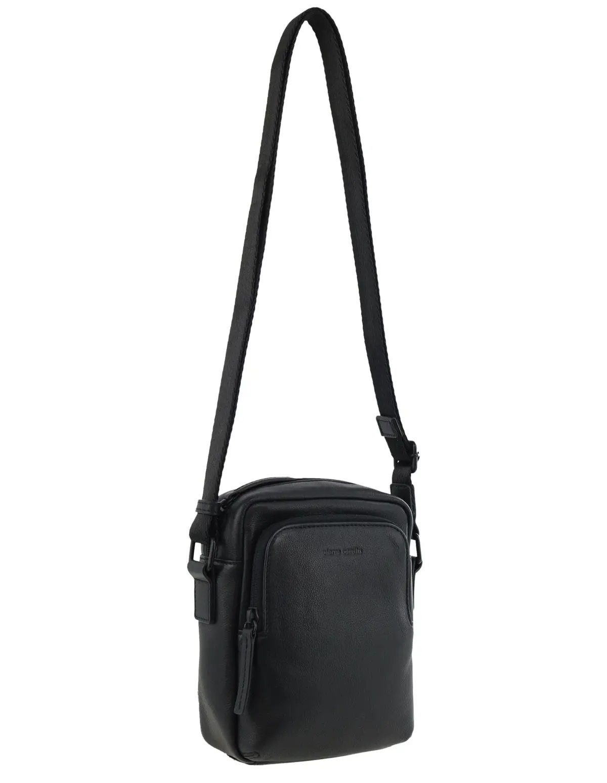 Pierre Cardin Men's Leather Classic Shoulder Crossbody Bag 18X19cm Black 1