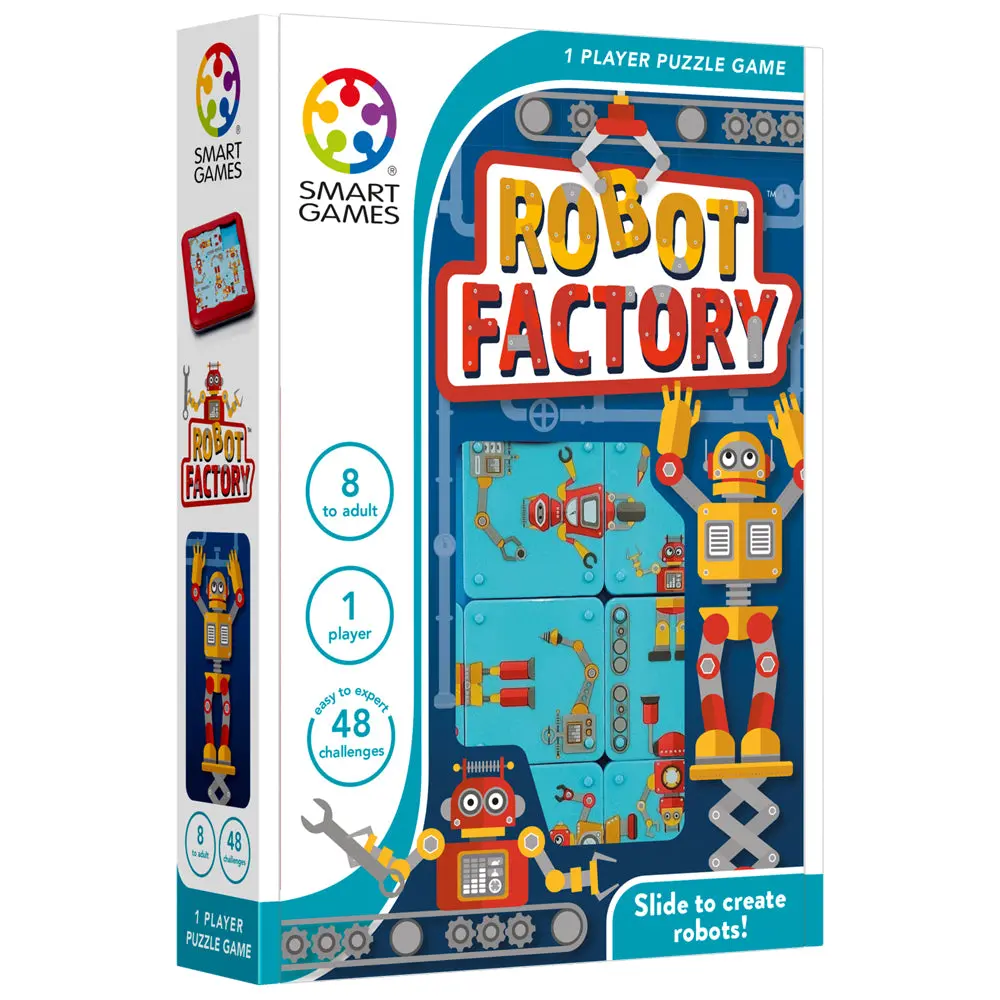 Smart Games Robot Slide Factory Puzzle Tile Game 1