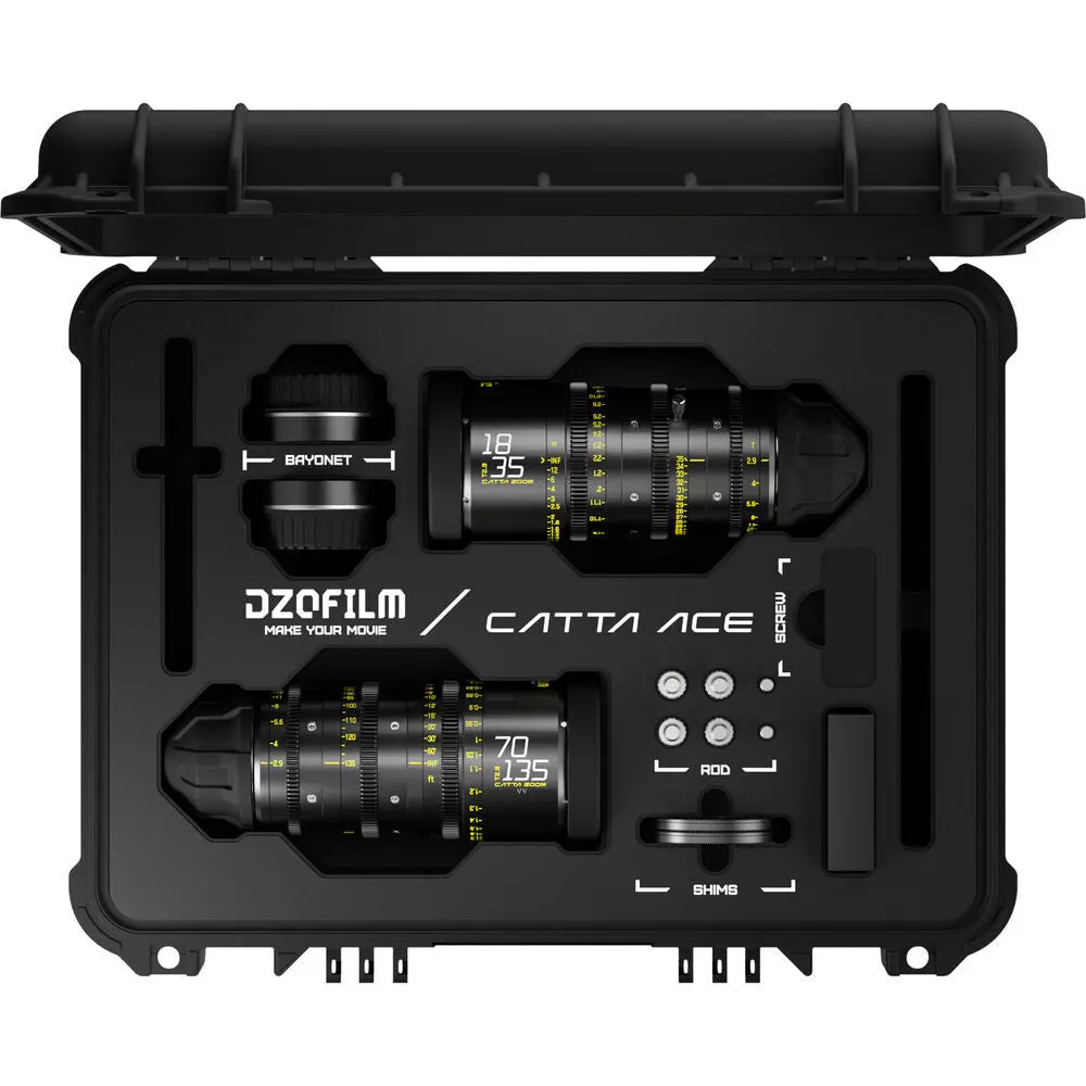 Dzofilm Catta Ace Ff 18-35/70-135Mm T2.9 Cine 2-Lens Bundle (Pl/Ef, Black) 1