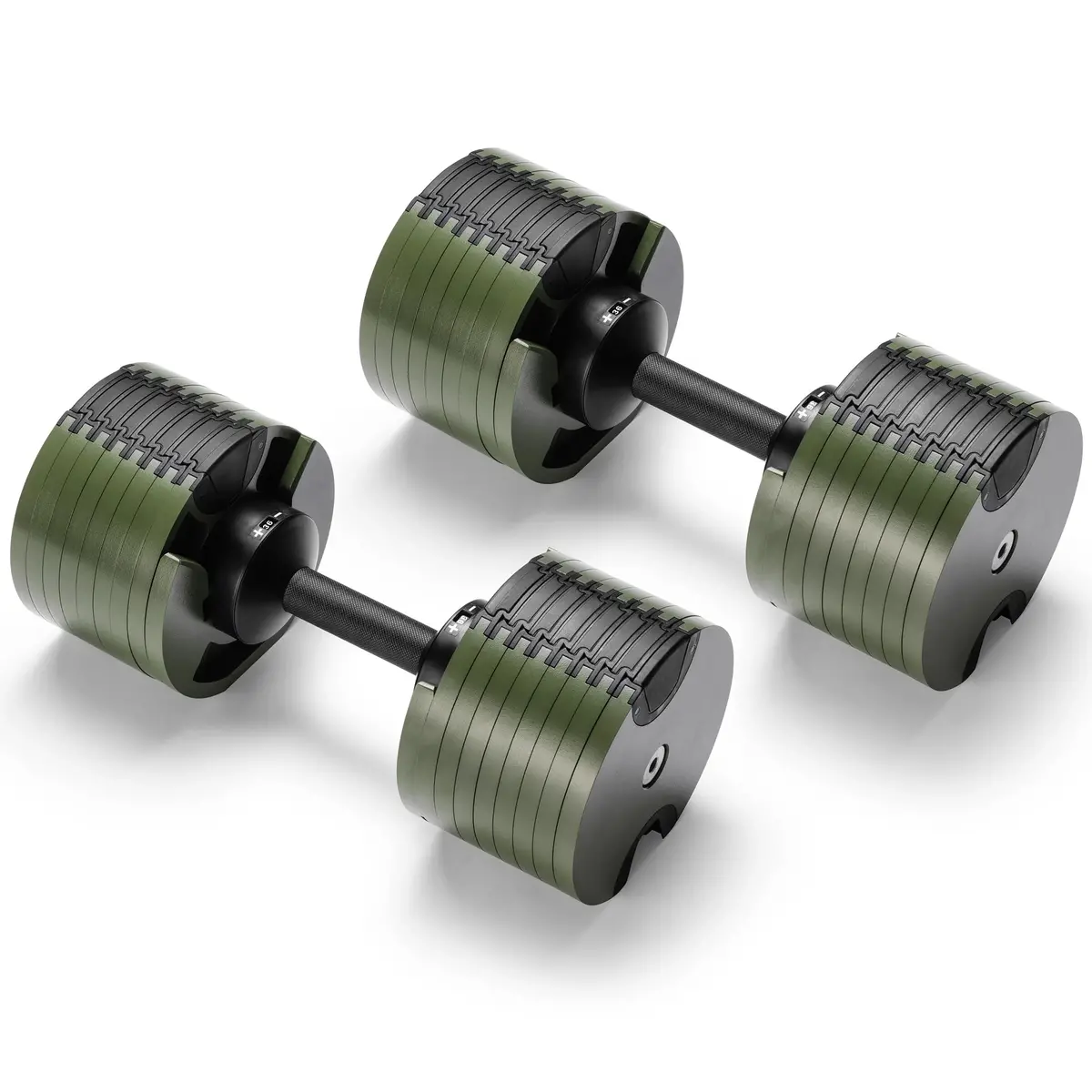 Powertrain Eon Dial Up 72Kg Adjustable Dumbbells Pair - Green 1