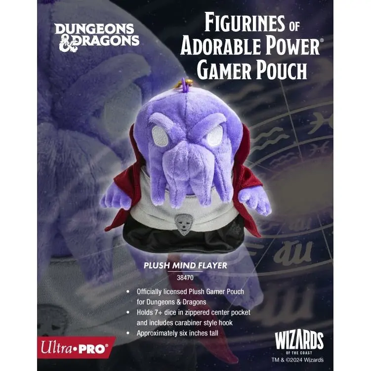 Ultra Pro: Up38470 Figurines Of Adorable Plush Mind Flayer Gamer Pouch For Dungeons & Dragons 1