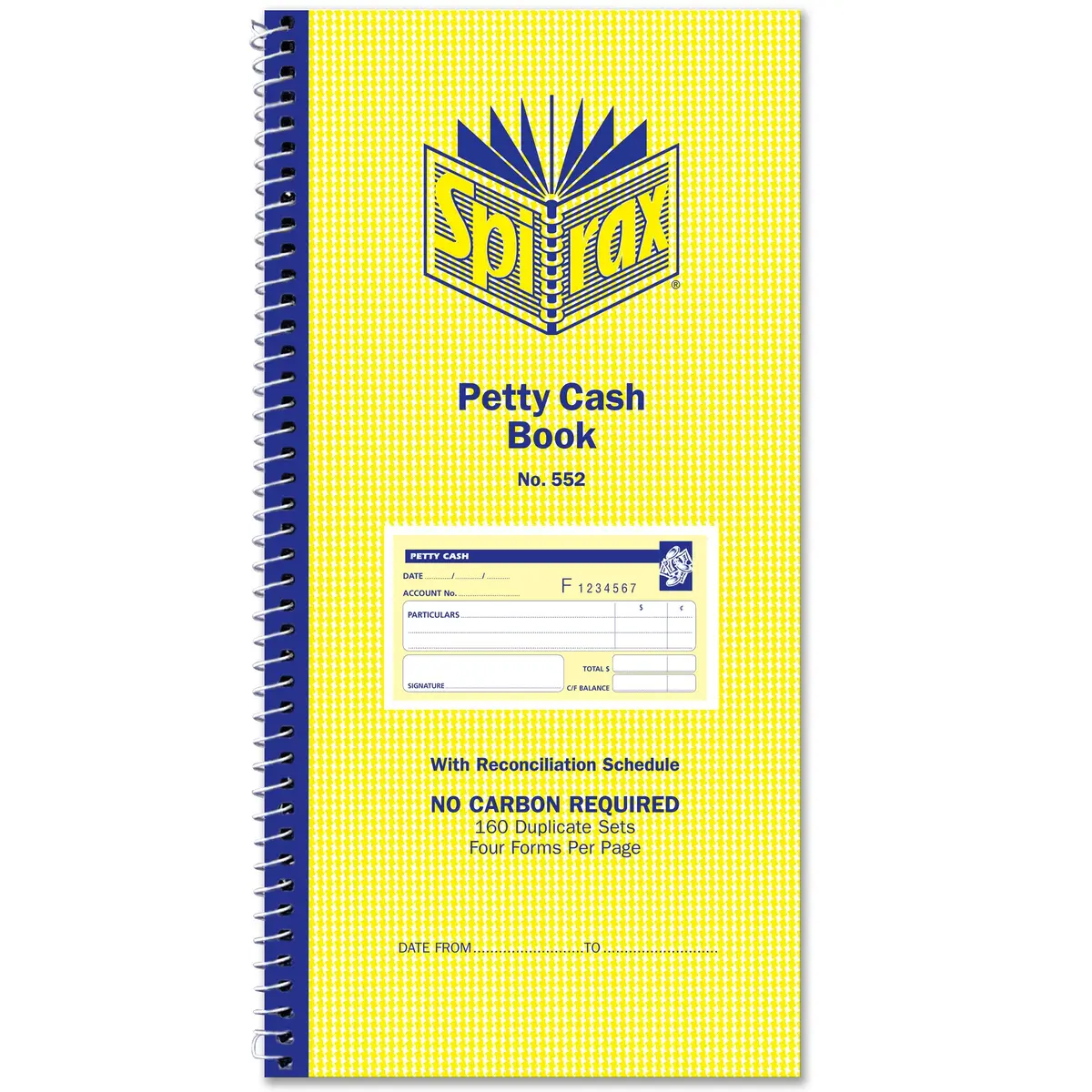 Spirax 552 Petty Cash Book 10 Pack 2