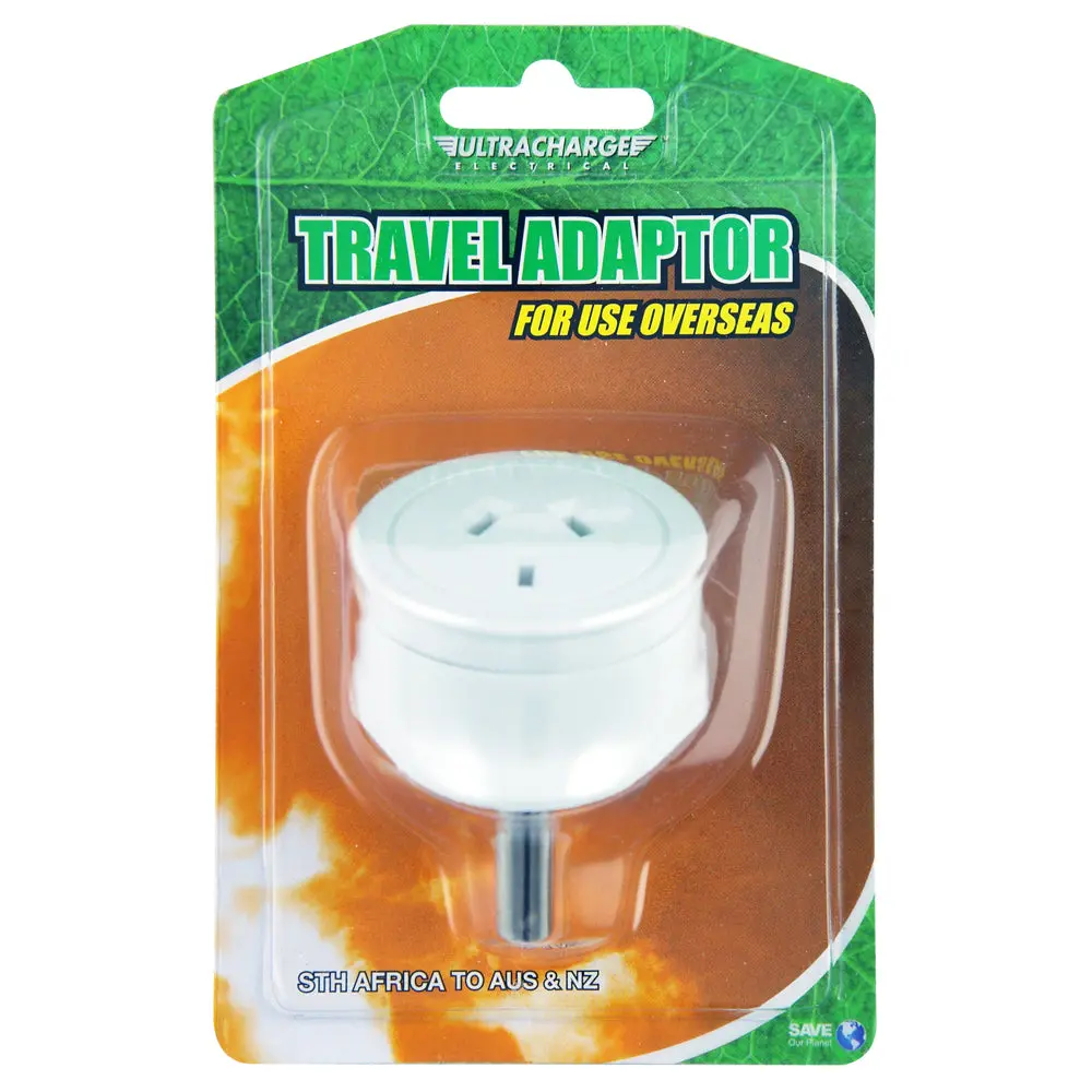 Ultracharge Travel Adaptor Plug Converter Socket 240V 1